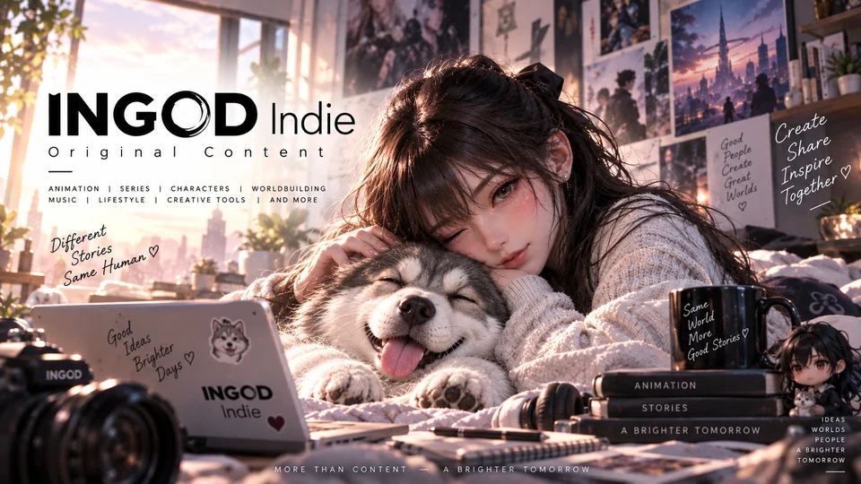 โลกสร้างสรรค์ของ INGOD Indie บรรยากาศอบอุ่นกับหญิงสาวและสุนัขฮัสกี